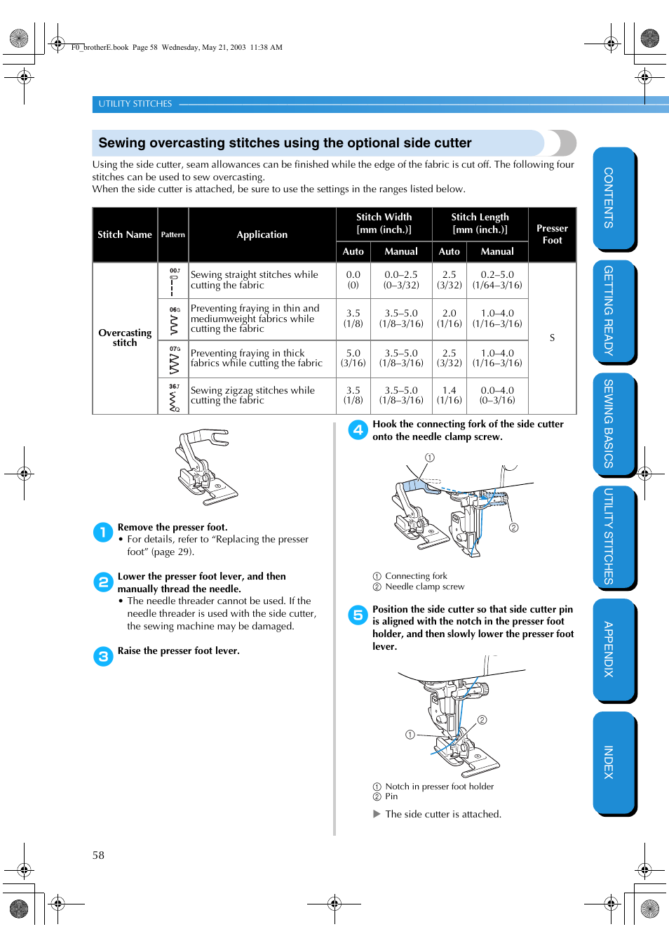 Brother NX-200 User Manual | Page 64 / 111