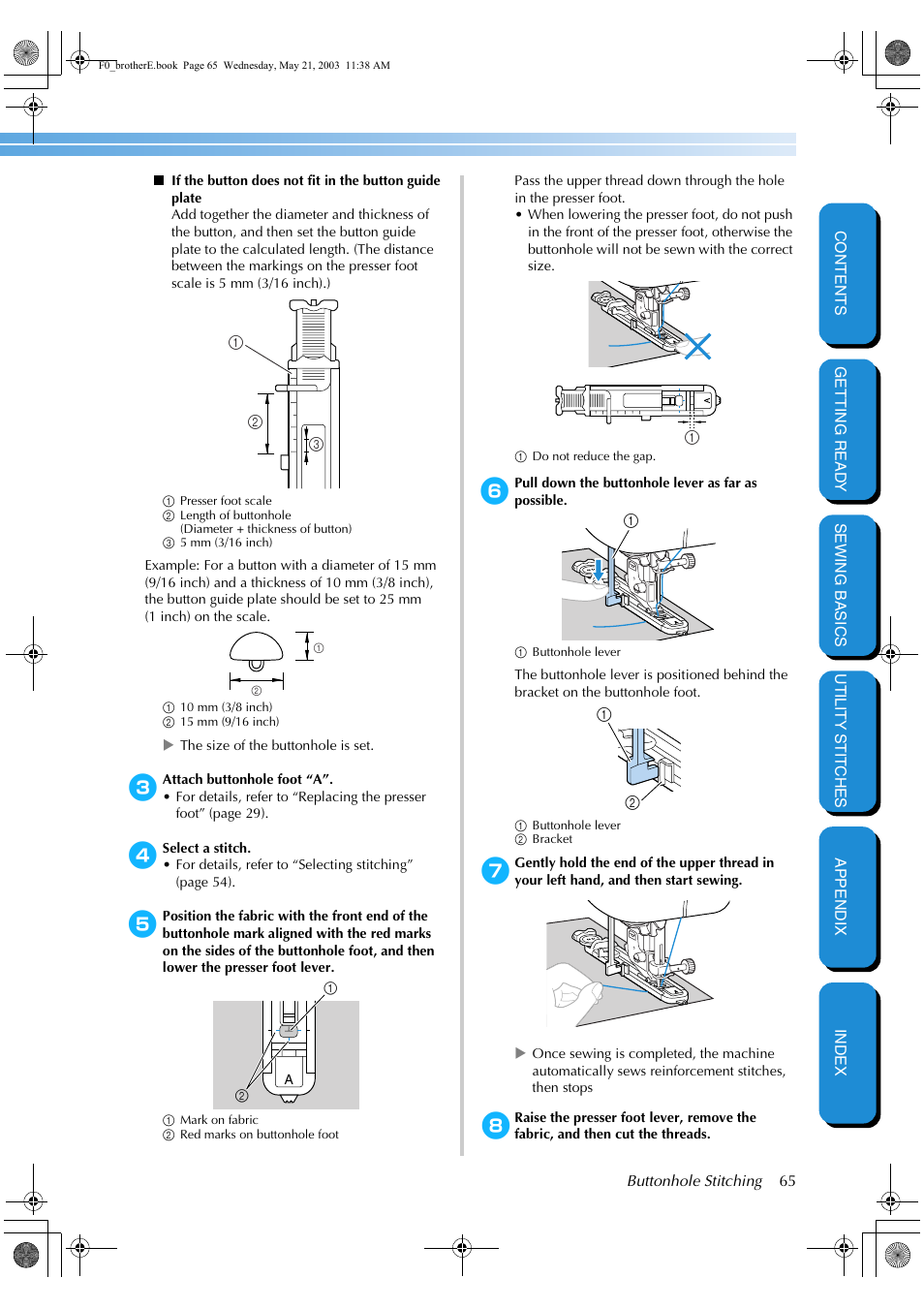 Brother NX-200 User Manual | Page 71 / 111