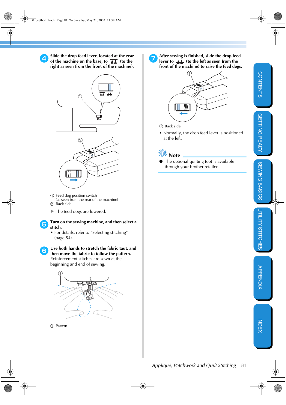 Brother NX-200 User Manual | Page 87 / 111