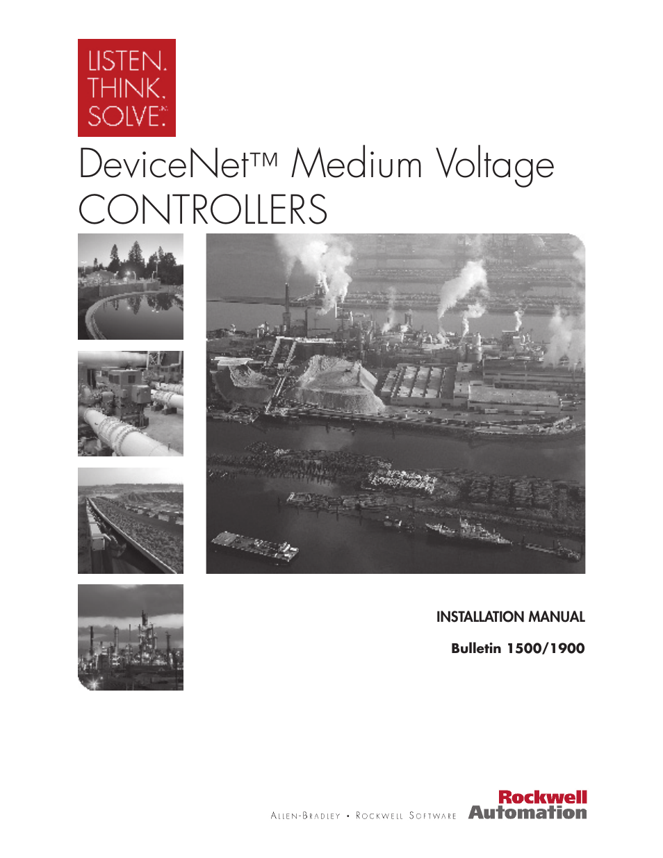 Rockwell Automation 1500 DeviceNet MV Controllers Installation Instructions User Manual | 36 pages
