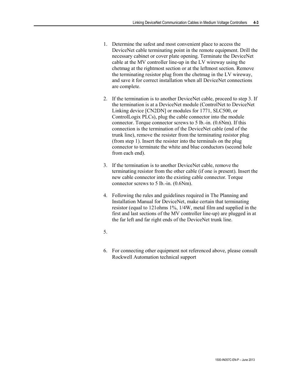 Rockwell Automation 1500 DeviceNet MV Controllers Installation Instructions User Manual | Page 15 / 36