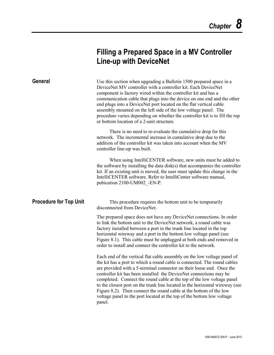 Chapter | Rockwell Automation 1500 DeviceNet MV Controllers Installation Instructions User Manual | Page 29 / 36