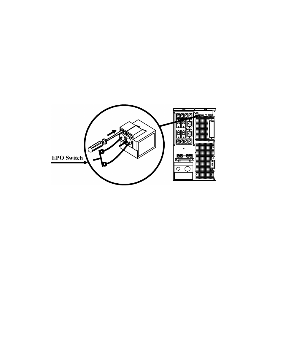 Epo (emergency power off) option | Rockwell Automation 1609-P10000E 8000 / 10000 VA Uninterruptible Power Supply User Manual | Page 11 / 17