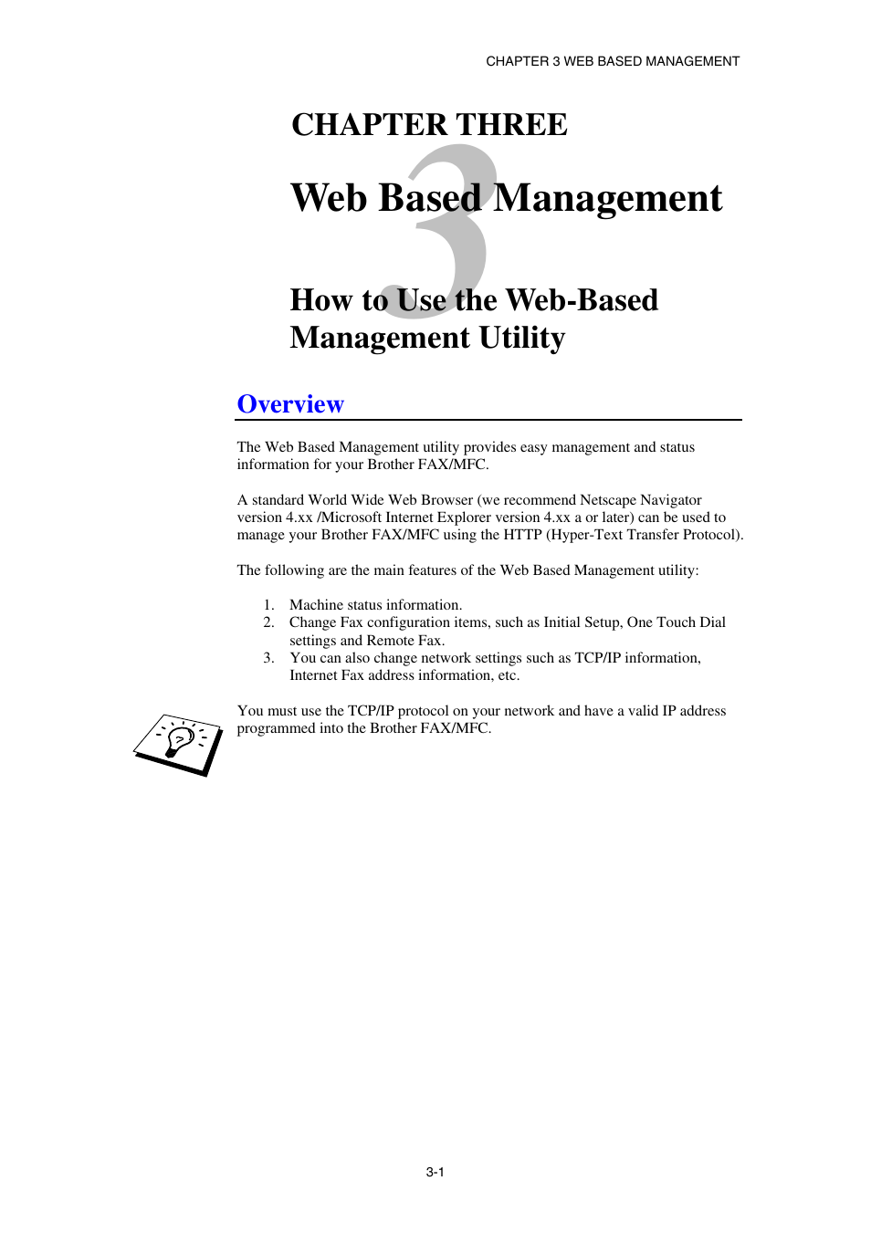 Overview, Web based management | Brother NC8100H User Manual | Page 39 / 181