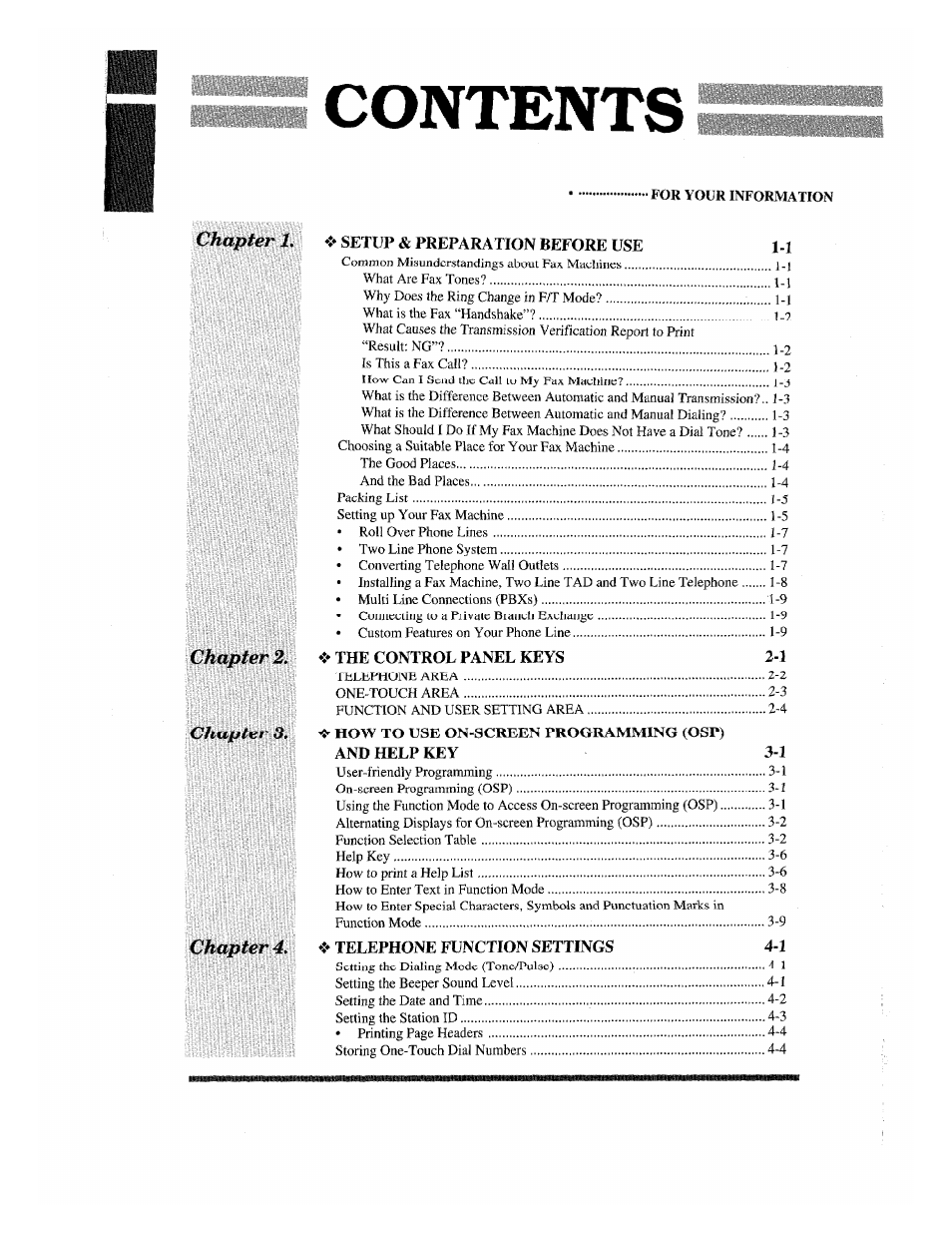 Brother Fax-615 User Manual | Page 4 / 108