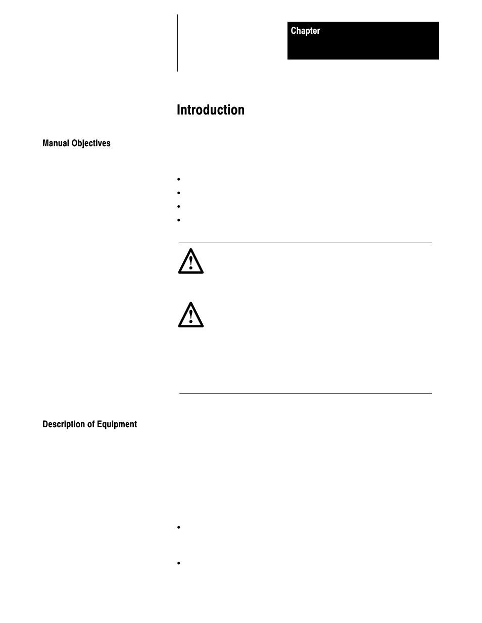 1 - introduction, Manual objectives, Description of equipment | Introduction | Rockwell Automation 1395 Digital Reference Adapter Board User Manual | Page 4 / 86