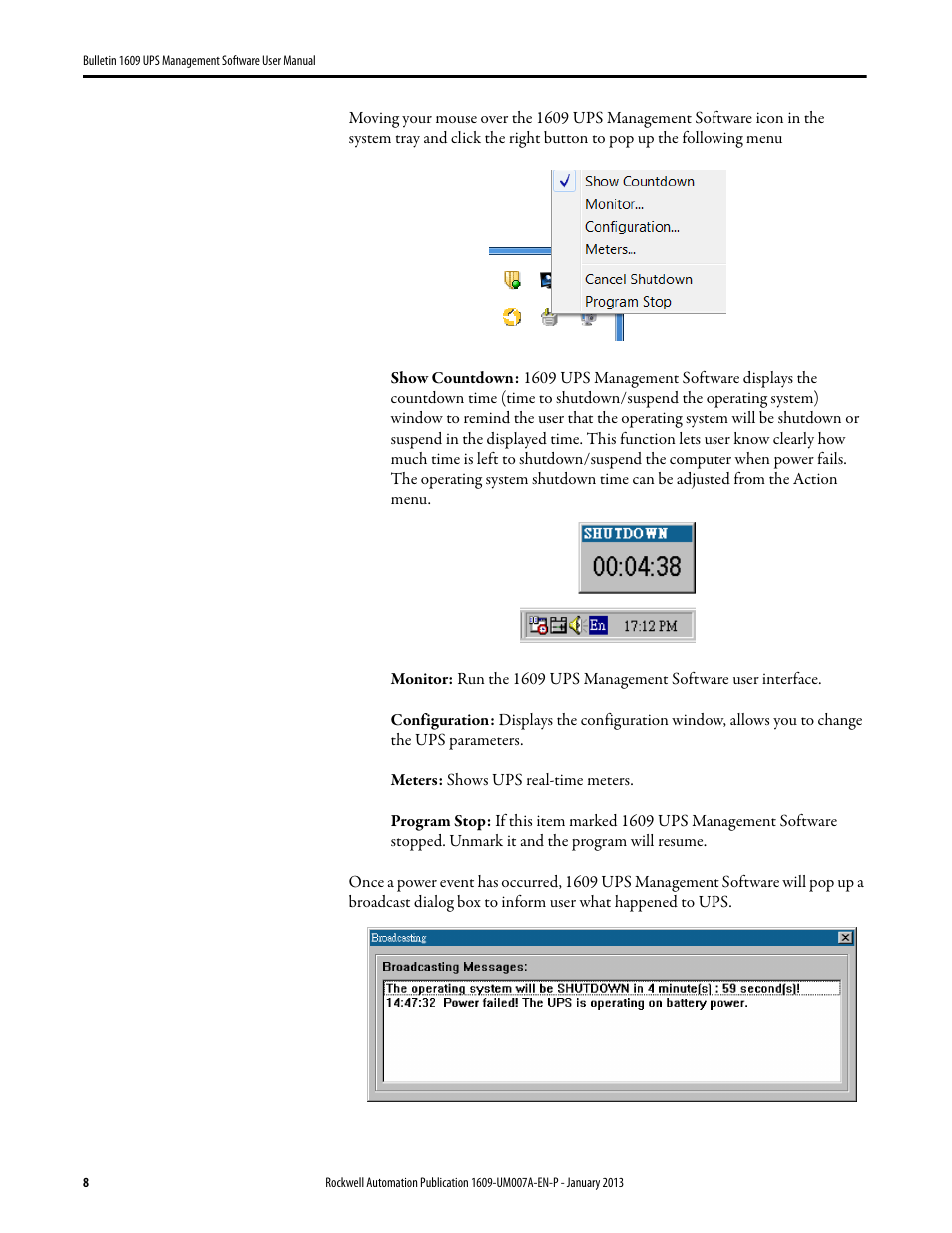 Rockwell Automation 1609 UPS Management Software User Manual User Manual | Page 10 / 44