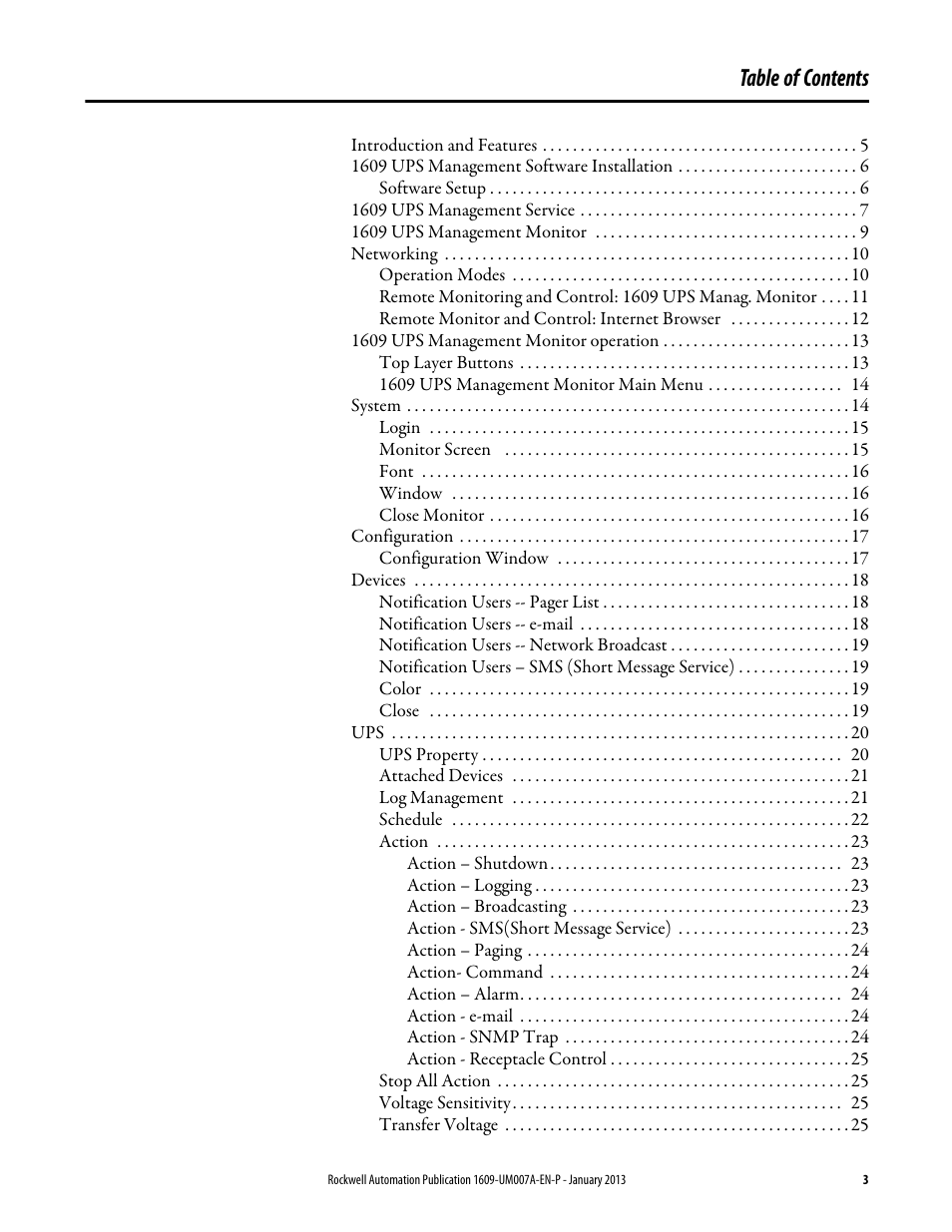 Rockwell Automation 1609 UPS Management Software User Manual User Manual | Page 5 / 44