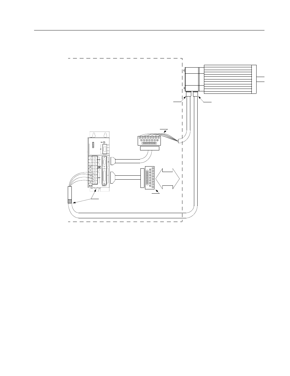 F- or h-series motors to ultra 100 series drive, Motor | Rockwell Automation 1398-DDM-xxx ULTRA 100 Series Drives Installation Manual User Manual | Page 227 / 300