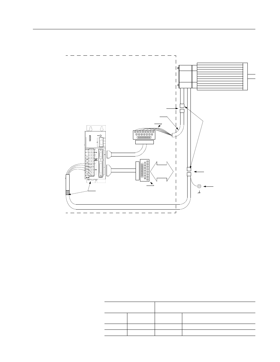 Y-series motors to ultra 100 series drive, Motor | Rockwell Automation 1398-DDM-xxx ULTRA 100 Series Drives Installation Manual User Manual | Page 229 / 300