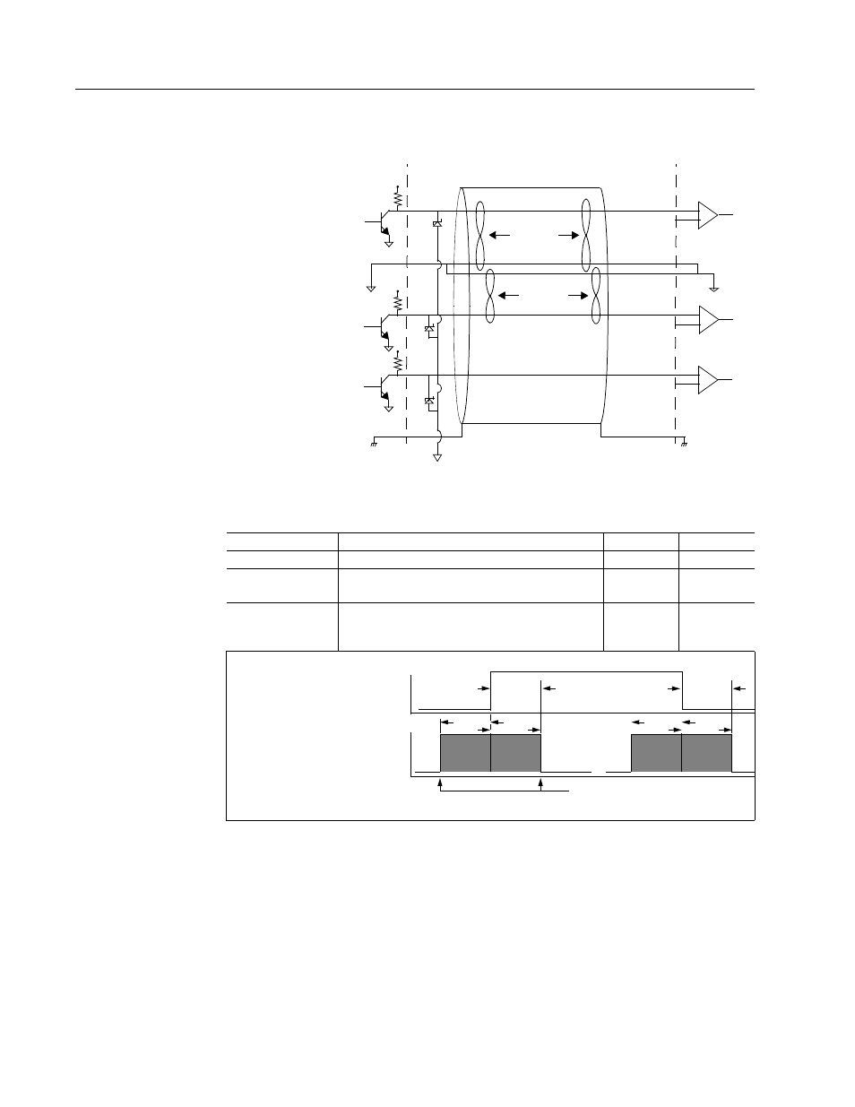 With 24 vdc pull-up (not recommended), Step/direction and cw/ccw (step up/step down), Interface specifications | Step input direction input | Rockwell Automation 1398-DDM-xxx ULTRA 100 Series Drives Installation Manual User Manual | Page 90 / 300