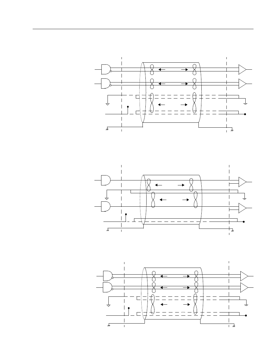 Line drivers, External step/direction interface via single-ended, Ttl line drivers (not recommended) | Differential line drivers | Rockwell Automation 1398-DDM-xxx ULTRA 100 Series Drives Installation Manual User Manual | Page 91 / 300