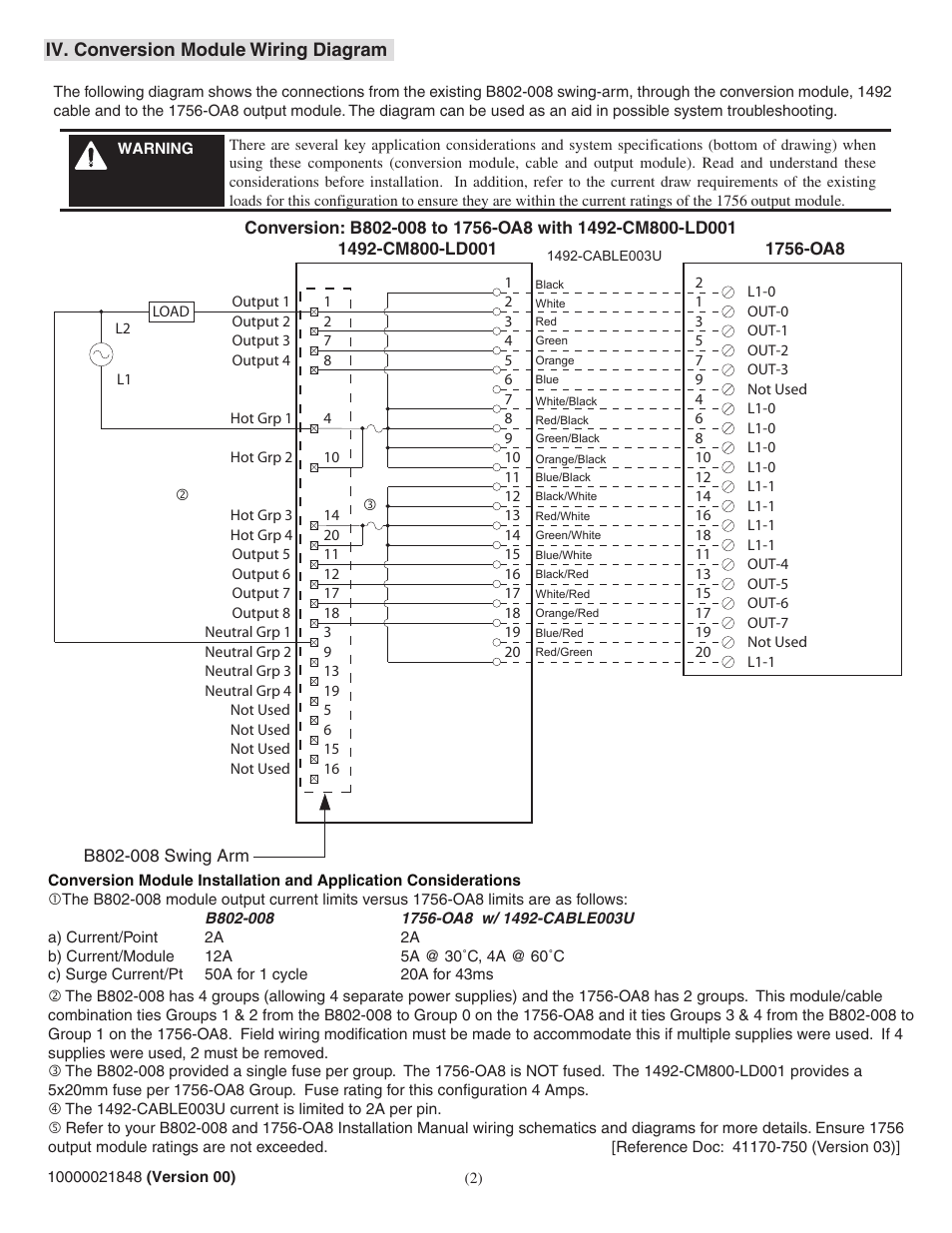 Rockwell Automation 1492-CM800-LD001 Field Wire Conv. Module for Modicon B802-008 to 1756-OA8 User Manual | Page 2 / 6