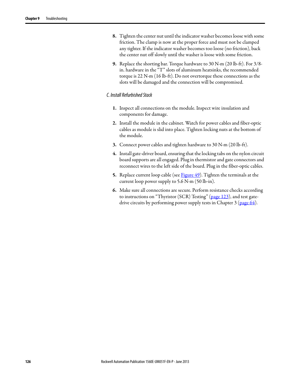 Rockwell Automation MV SMC Flex Motor Controller (for Series K or later) User Manual | Page 136 / 216