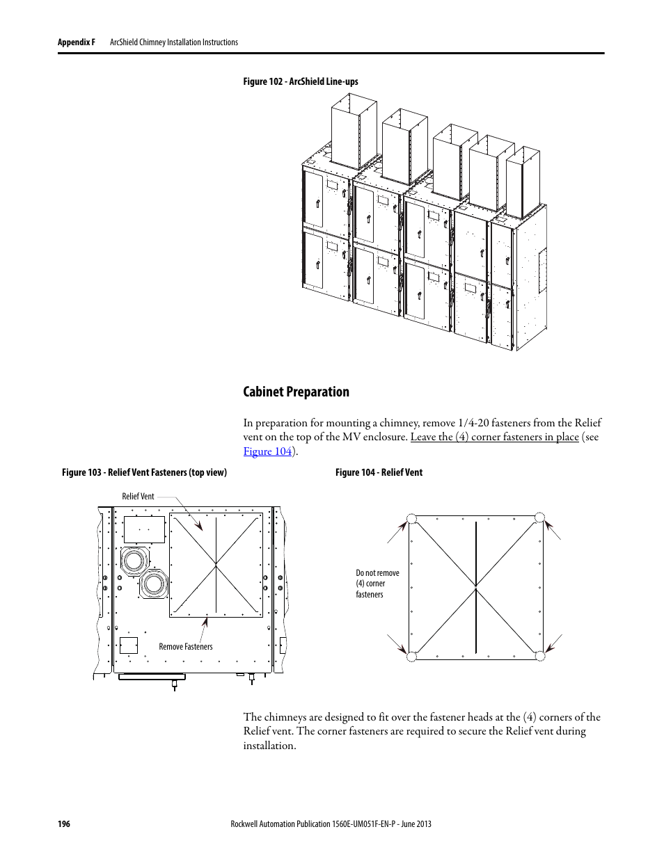 Cabinet preparation | Rockwell Automation MV SMC Flex Motor Controller (for Series K or later) User Manual | Page 206 / 216