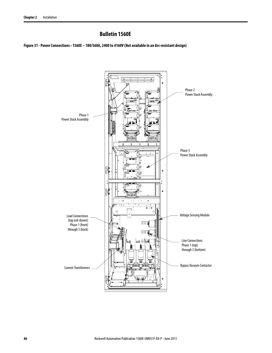 Figure 31, Bulletin 1560e | Rockwell Automation MV SMC Flex Motor Controller (for Series K or later) User Manual | Page 56 / 216