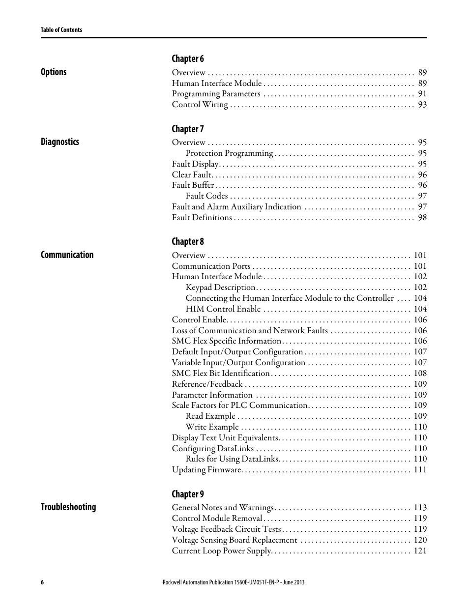 Rockwell Automation MV SMC Flex Motor Controller (for Series K or later) User Manual | Page 6 / 216
