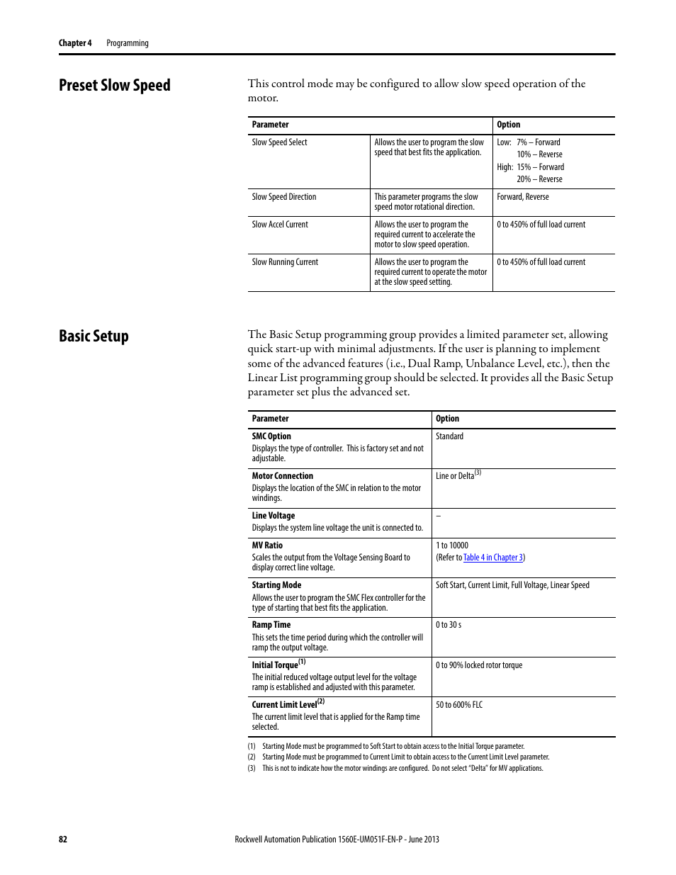 Preset slow speed, Basic setup, Preset slow speed basic setup | Rockwell Automation MV SMC Flex Motor Controller (for Series K or later) User Manual | Page 92 / 216