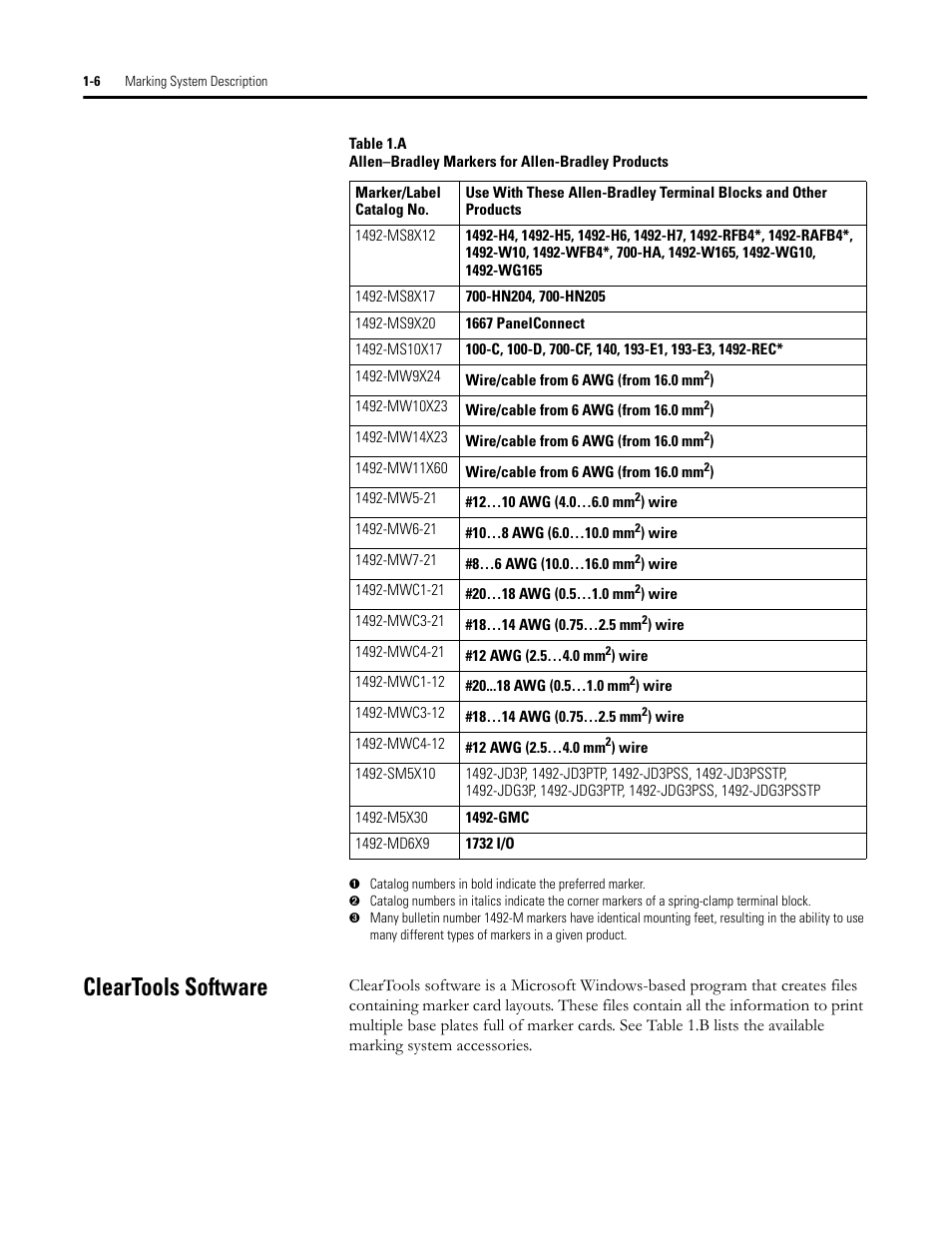 Cleartools software | Rockwell Automation 1492-PLTKIT Plotter Kit - User Manual User Manual | Page 12 / 62