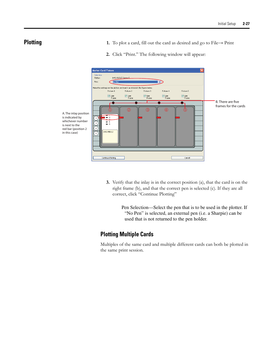 Plotting, Plotting multiple cards | Rockwell Automation 1492-PLTKIT Plotter Kit - User Manual User Manual | Page 43 / 62