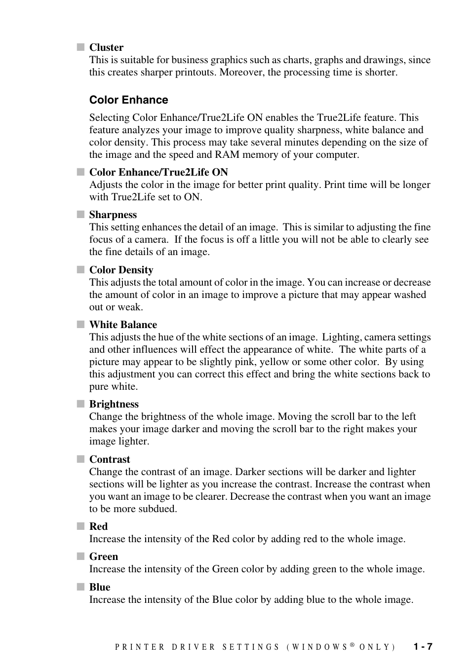 Color enhance, Color enhance -7 | Brother IntelliFax FAX-1800C User Manual | Page 12 / 40