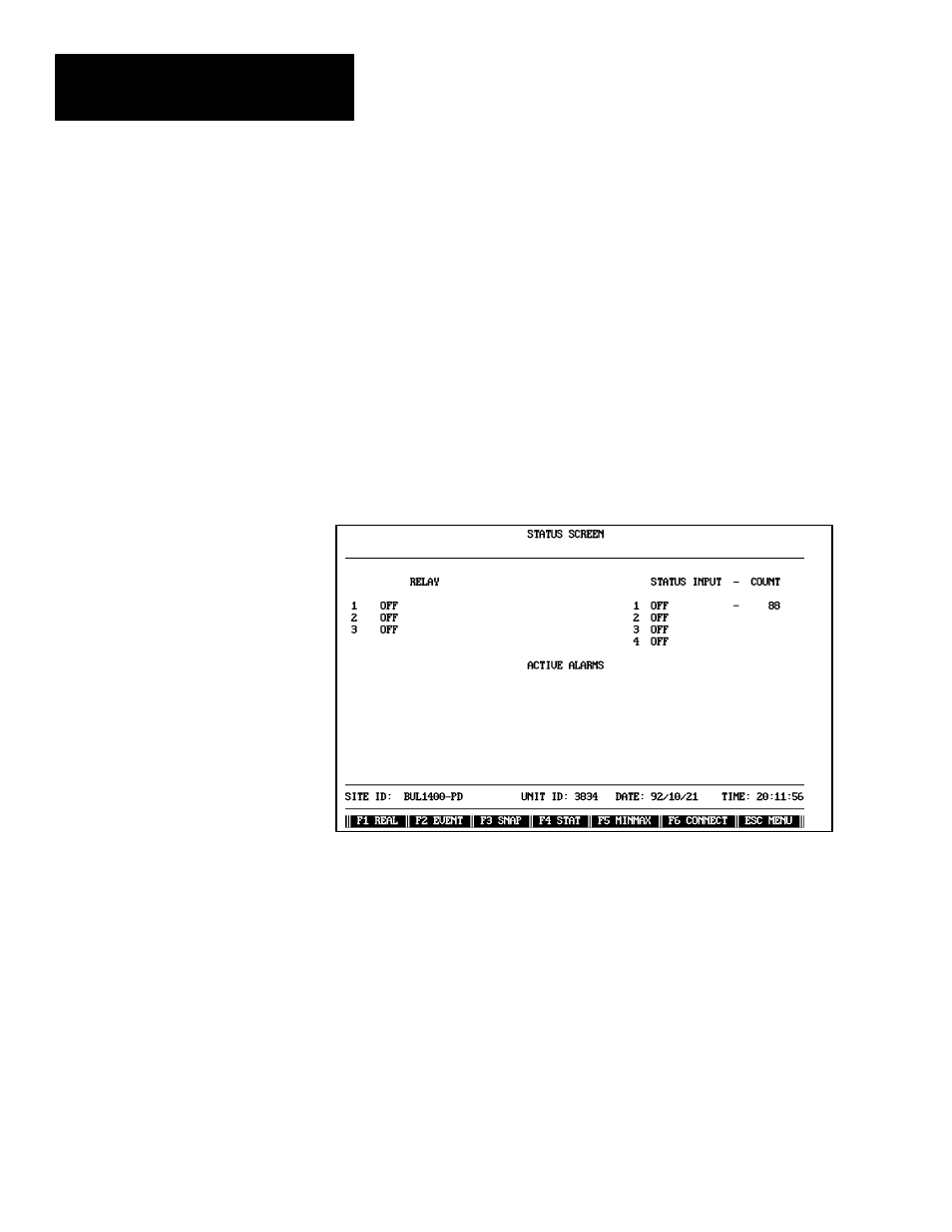 Status data, Relay | Rockwell Automation 1400-SP PowerMonitor Software User Manual | Page 48 / 86