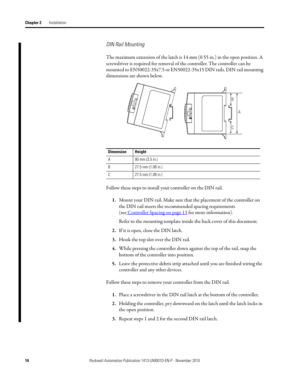 Rockwell Automation 1413-CAP-ME-PE Capacitor Bank Controller, Series C User Manual | Page 14 / 76