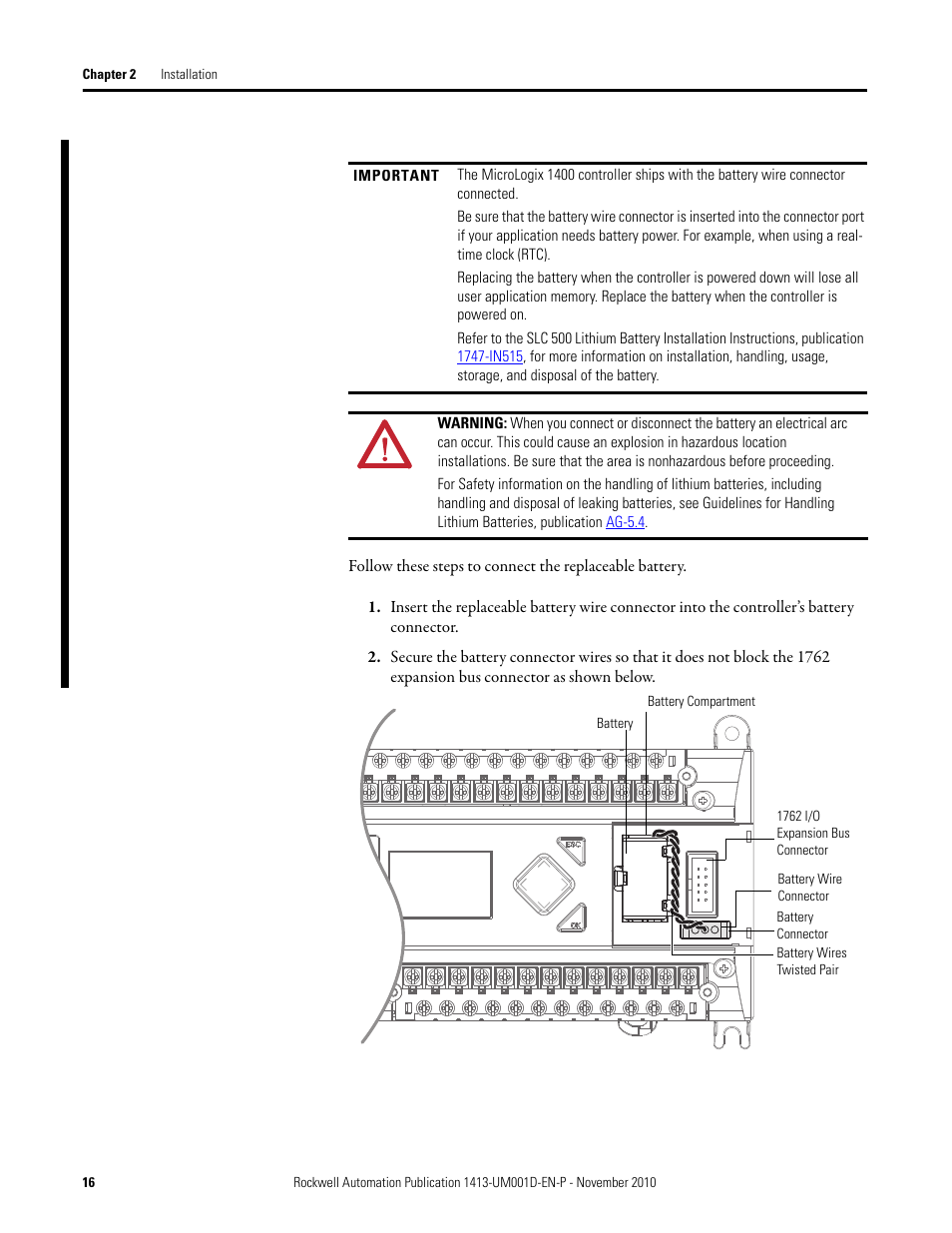 Rockwell Automation 1413-CAP-ME-PE Capacitor Bank Controller, Series C User Manual | Page 16 / 76