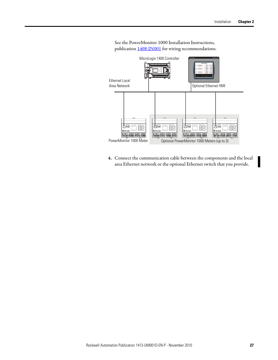 Rockwell Automation 1413-CAP-ME-PE Capacitor Bank Controller, Series C User Manual | Page 27 / 76