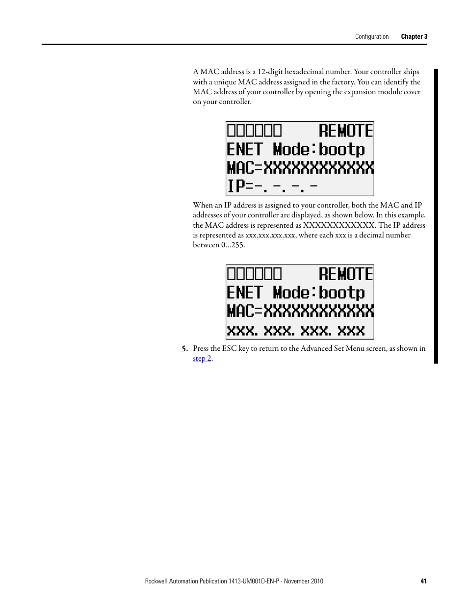 Rockwell Automation 1413-CAP-ME-PE Capacitor Bank Controller, Series C User Manual | Page 41 / 76