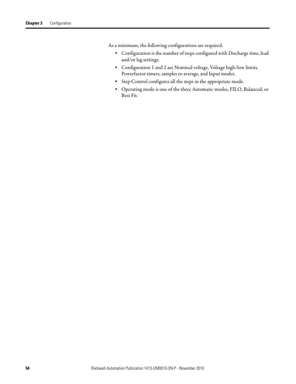 Rockwell Automation 1413-CAP-ME-PE Capacitor Bank Controller, Series C User Manual | Page 54 / 76
