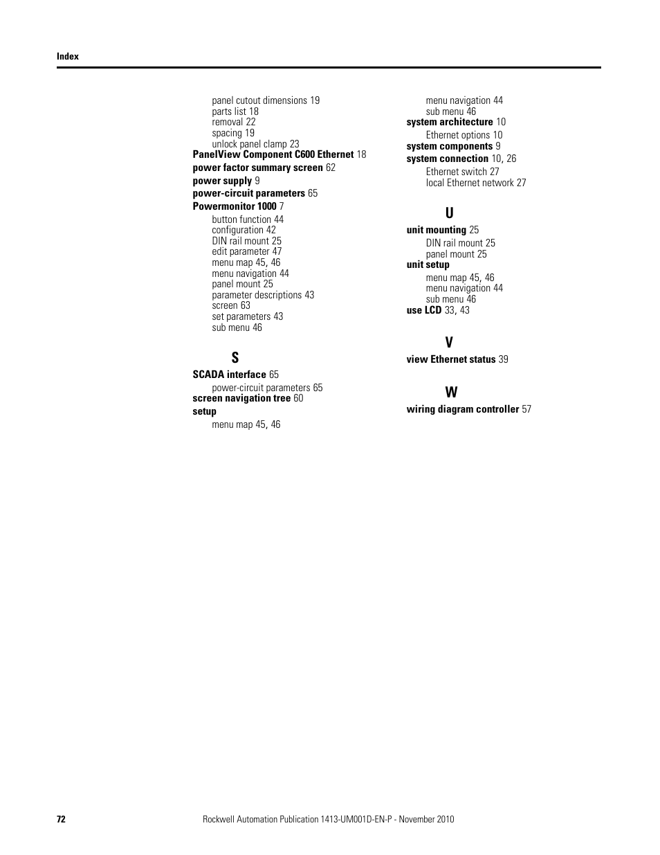 Rockwell Automation 1413-CAP-ME-PE Capacitor Bank Controller, Series C User Manual | Page 72 / 76