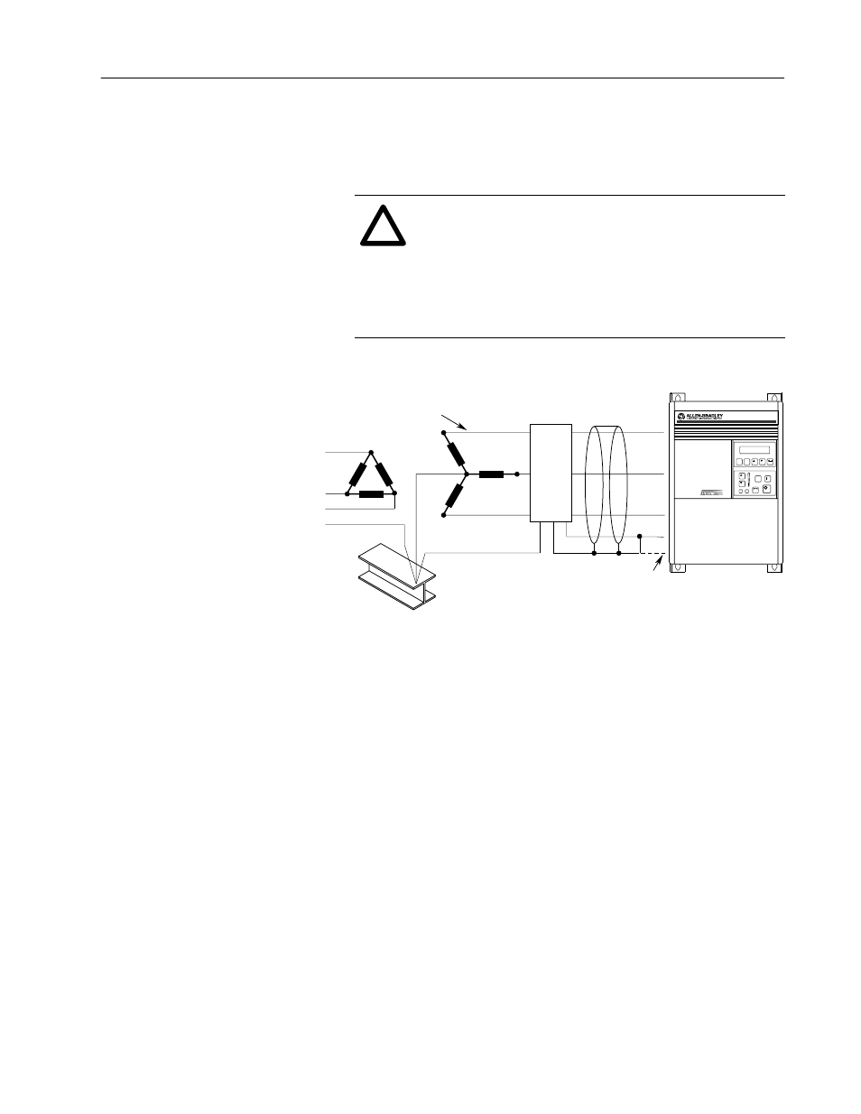 Electrical configuration grounding, Rfi filter leakage current, Rfi filter grounding | Rockwell Automation 1336S Plus FRN 1.xx-5.xx User Manual | Page 177 / 189