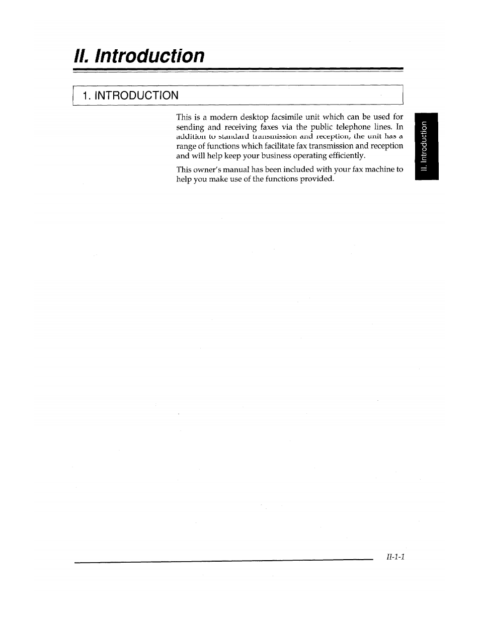 Introduction | Brother FAX-400 User Manual | Page 111 / 132