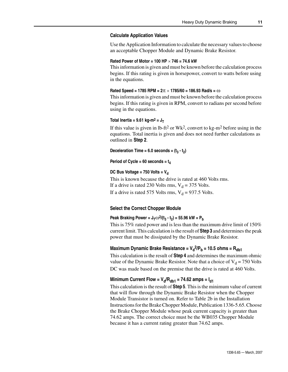 Rockwell Automation 1336_F_E_T_S SERIES A CHOPPER BRAKE MODULE User Manual | Page 11 / 40