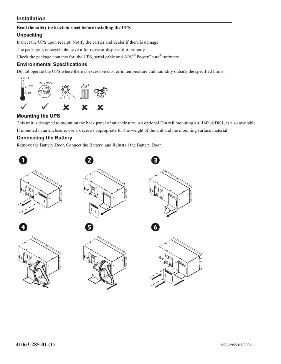 Rockwell Automation 1609-S350ES Uninterruptible Power Supply - 350VA User Manual | Page 3 / 6