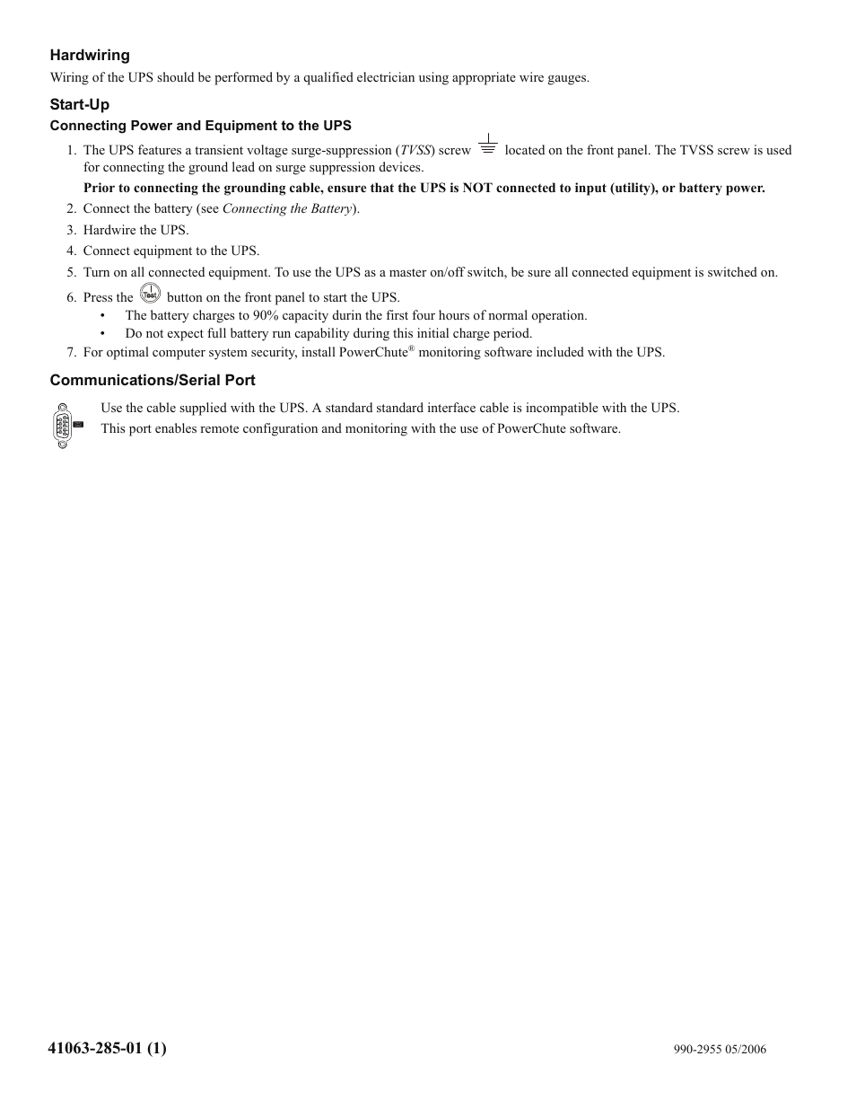 Rockwell Automation 1609-S350ES Uninterruptible Power Supply - 350VA User Manual | Page 4 / 6