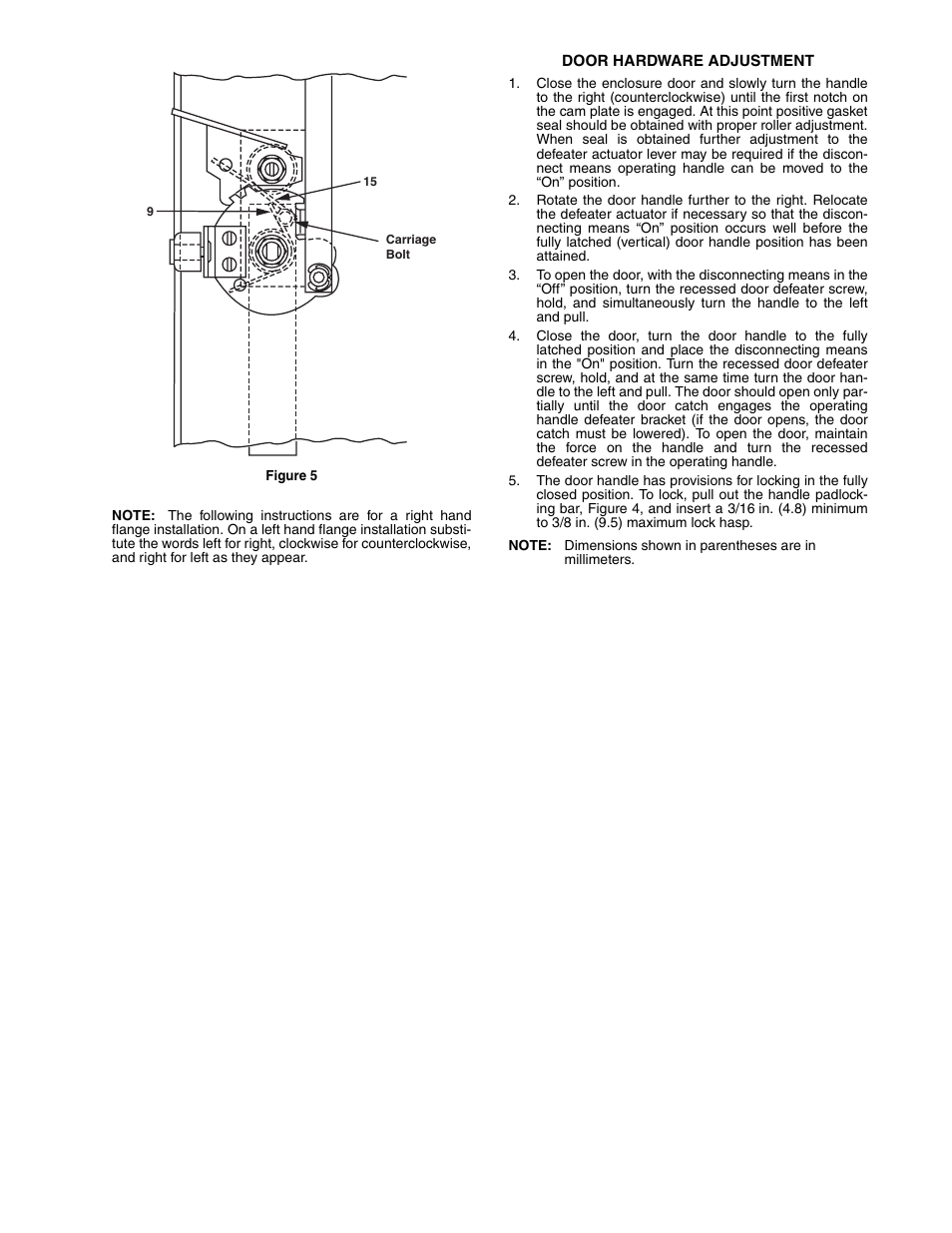 Rockwell Automation 1494V Door Hardware for Small and Intermediate Enclosures - Install Instr. User Manual | Page 3 / 4