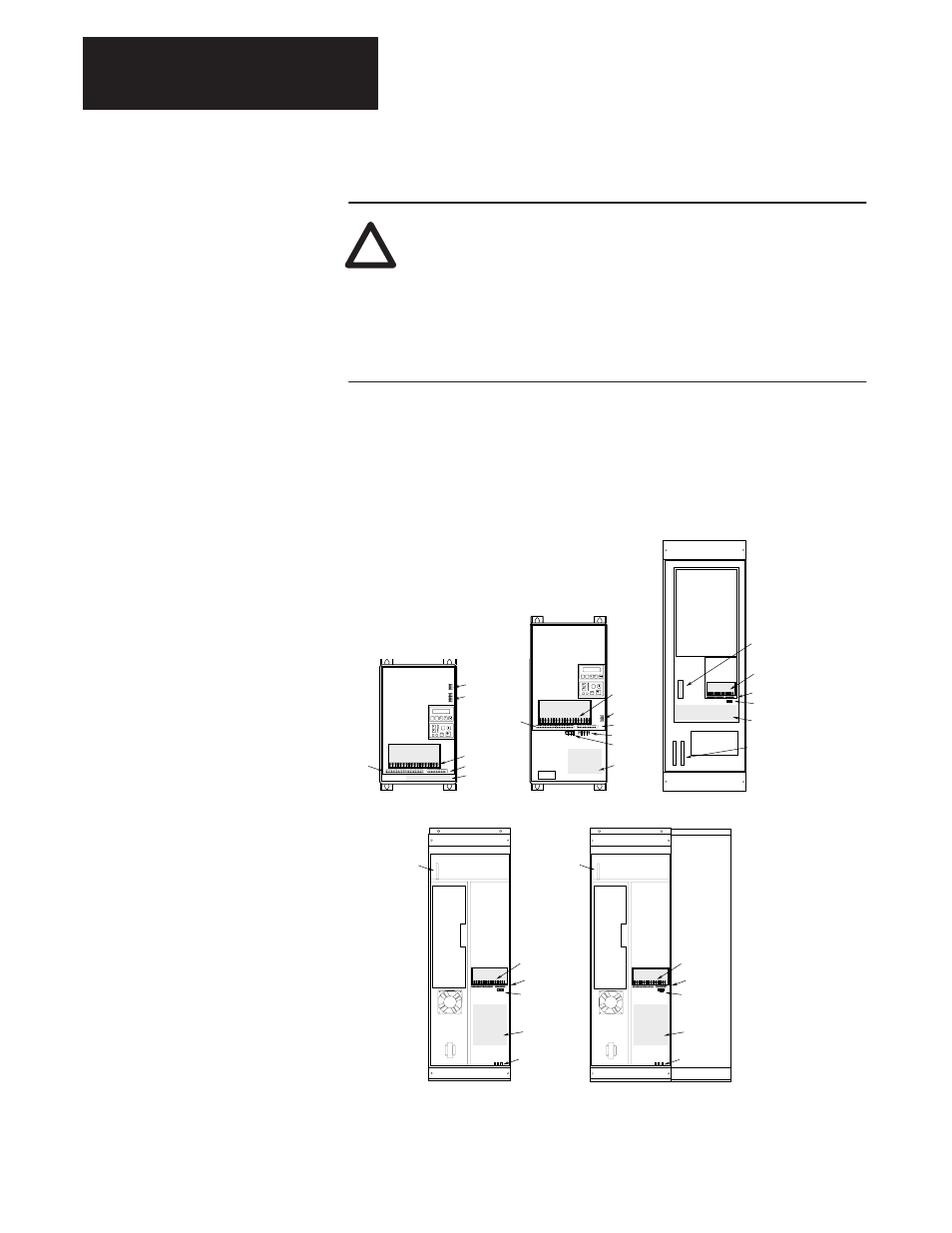 Starting & stopping the motor, Chapter 2 installation/wiring, Figure 2.22. terminal block locations | Rockwell Automation 1336T FORCE Series B User Manual | Page 54 / 324