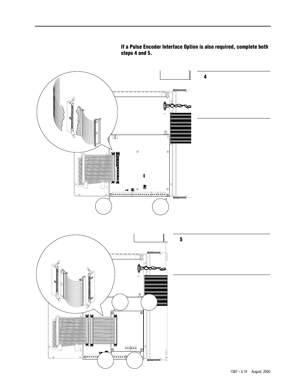 Installation requirements, Continued), I/o expansion card connector j1 | Pulse encoder interface card, Pan head screw pan head screw, I/o expansion card | Rockwell Automation 1397-L11 I/O Expansion Card User Manual | Page 5 / 12