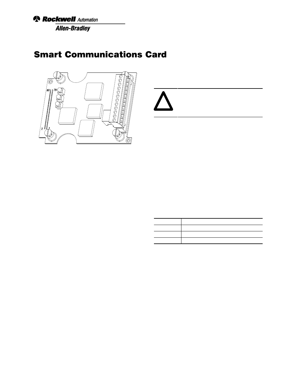 Rockwell Automation 1403-NSC Smart Communication Card Instruction Sheet User Manual | 83 pages