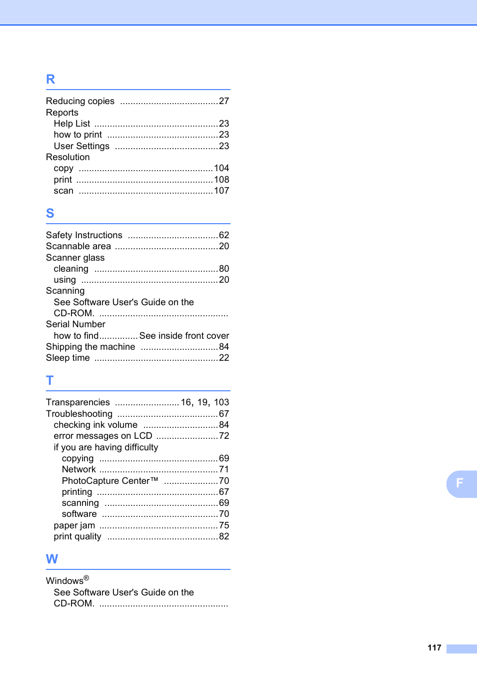 Brother DCP-585CW User Manual | Page 125 / 126