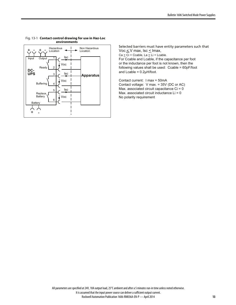 Rockwell Automation 1606-XLS240-UPS Power Supply Reference Manual User Manual | Page 13 / 26