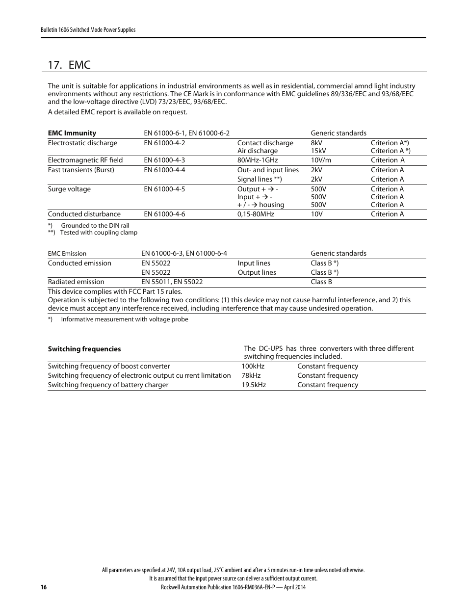 Rockwell Automation 1606-XLS240-UPS Power Supply Reference Manual User Manual | Page 16 / 26