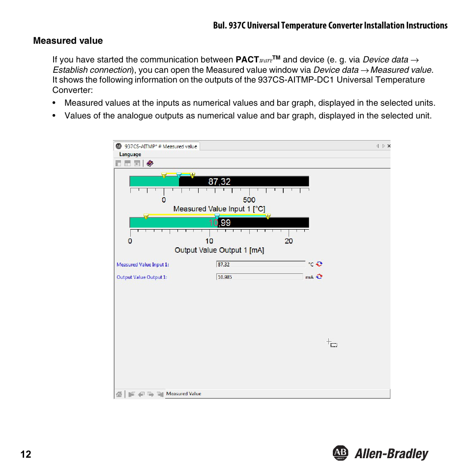 Rockwell Automation 937CS-AITMP-DC1 Universal Temperature Converter Installation Instructions User Manual | Page 13 / 24