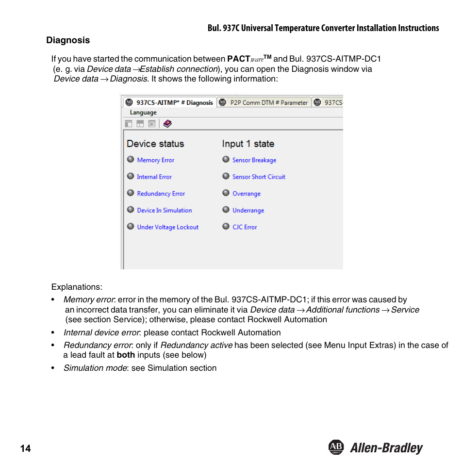 Rockwell Automation 937CS-AITMP-DC1 Universal Temperature Converter Installation Instructions User Manual | Page 15 / 24