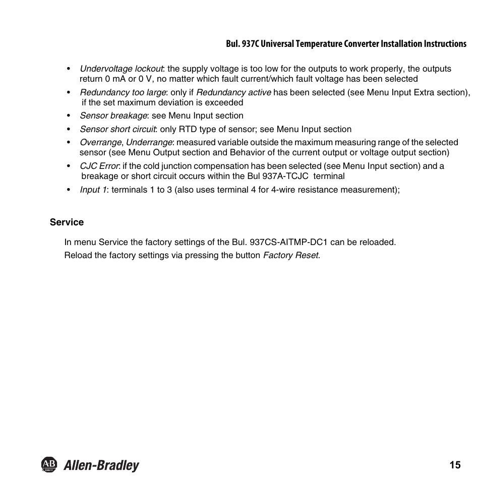 Rockwell Automation 937CS-AITMP-DC1 Universal Temperature Converter Installation Instructions User Manual | Page 16 / 24