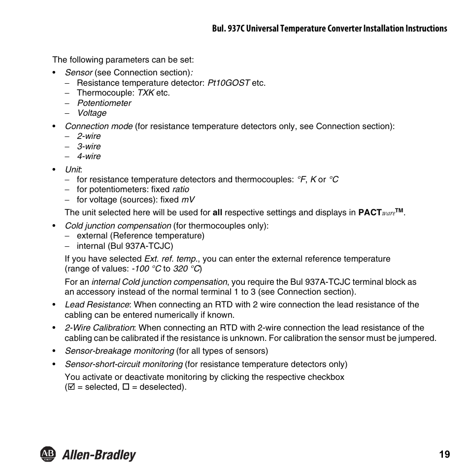 Rockwell Automation 937CS-AITMP-DC1 Universal Temperature Converter Installation Instructions User Manual | Page 20 / 24