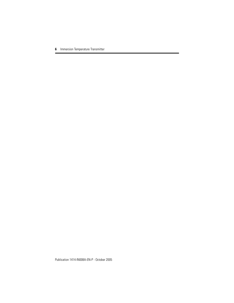 Rockwell Automation 1414-CTIxxxxx_ITIxxxxx Immersion Temperature Transmitter User Manual | Page 6 / 8