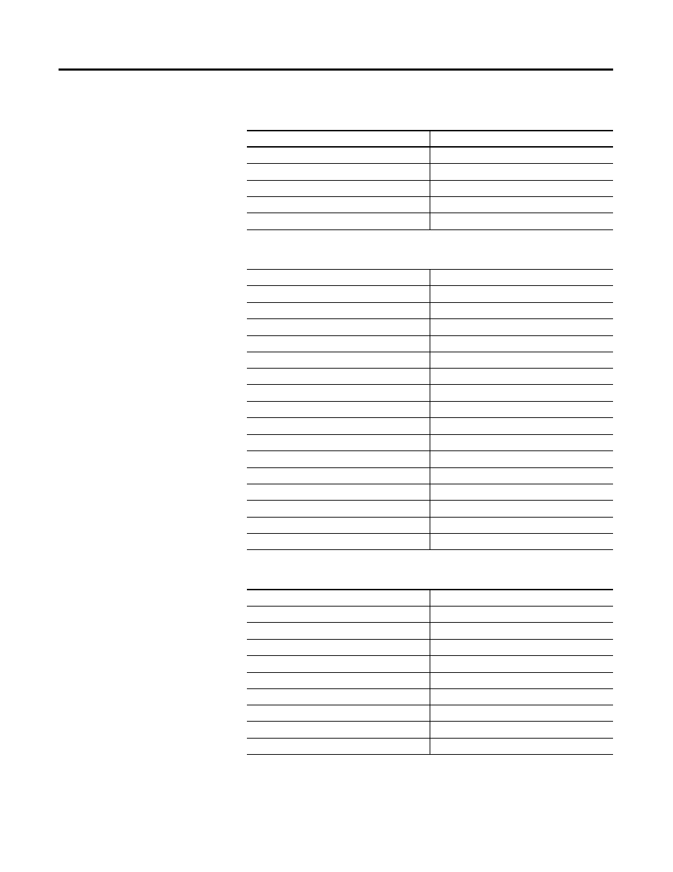 Table b.35 status inputs bitfield definitions, Table b.36 alarm word bitfield definitions, Table b.37 setpoint status bitfield definitions | See table b.36, See table b.35, See table b.37 | Rockwell Automation 1403-NENET Ethernet Communication Card Installation Instructions User Manual | Page 57 / 80